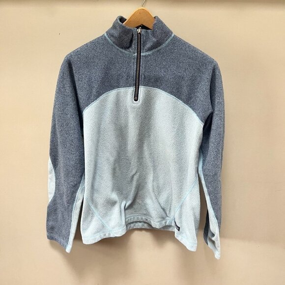Patagonia Synchilla Two-Toned Blue Fleece Pullover- women's size‎ M - Picture 1 of 5